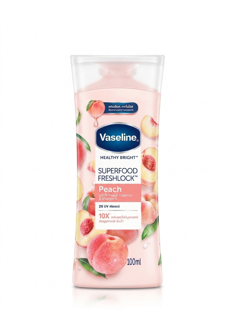 لوسیون بدن وازلین Vaseline اورجینال رایحه هلو حجم 100 میل