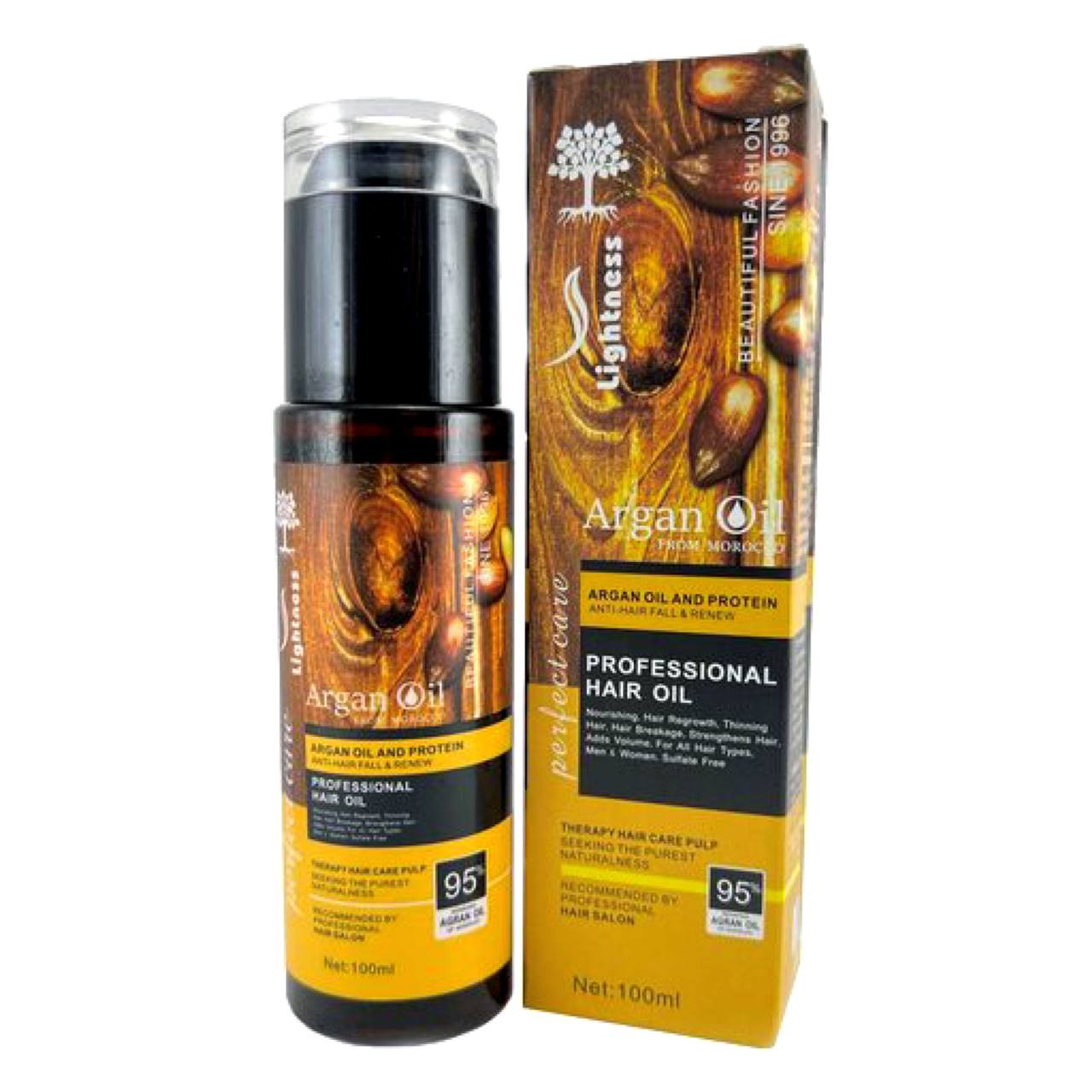 روغن مو آرگان لایتنس بدون سولفات